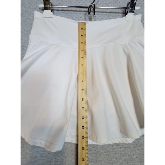 SO Juniors Medium Short Tennis Skirt With Under Shorts White Preppy Cute EUC - Picture 5 of 8